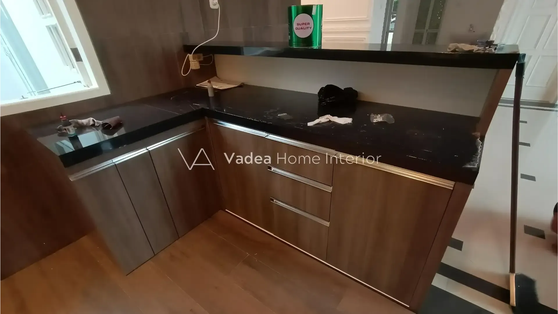 Kitchen Set Purwokerto - Kitchen Set Motif Kayu HPL